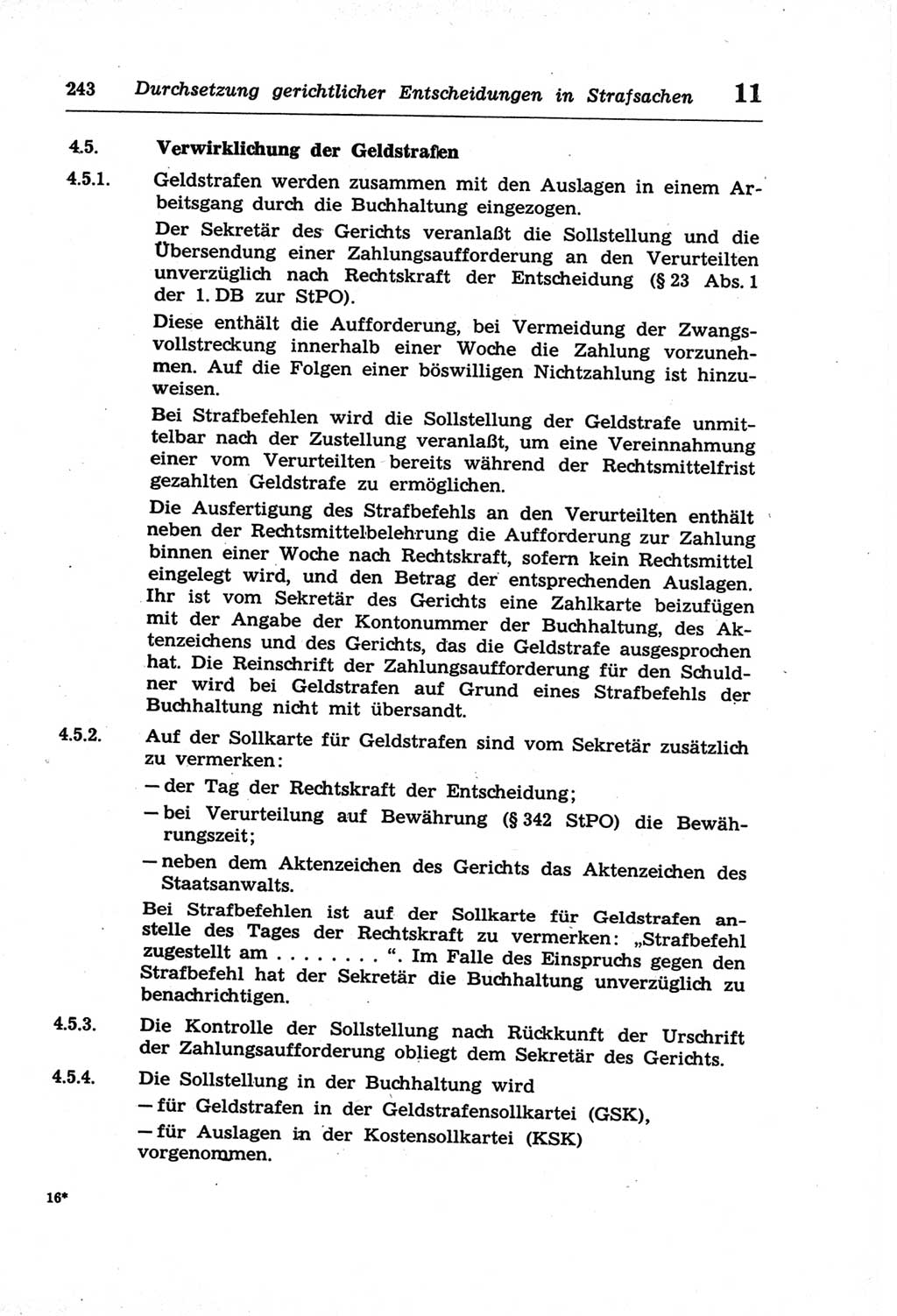 Strafprozeßordnung (StPO) der Deutschen Demokratischen Republik (DDR) und angrenzende Gesetze und Bestimmungen 1968, Seite 243 (StPO Ges. Bstgn. DDR 1968, S. 243)