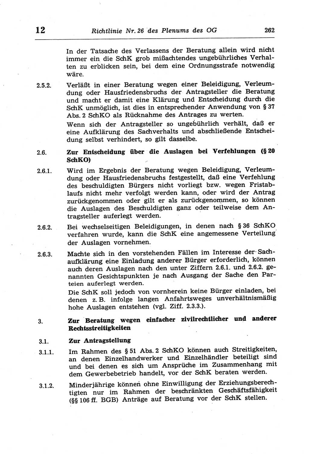 Strafprozeßordnung (StPO) der Deutschen Demokratischen Republik (DDR) und angrenzende Gesetze und Bestimmungen 1968, Seite 262 (StPO Ges. Bstgn. DDR 1968, S. 262)