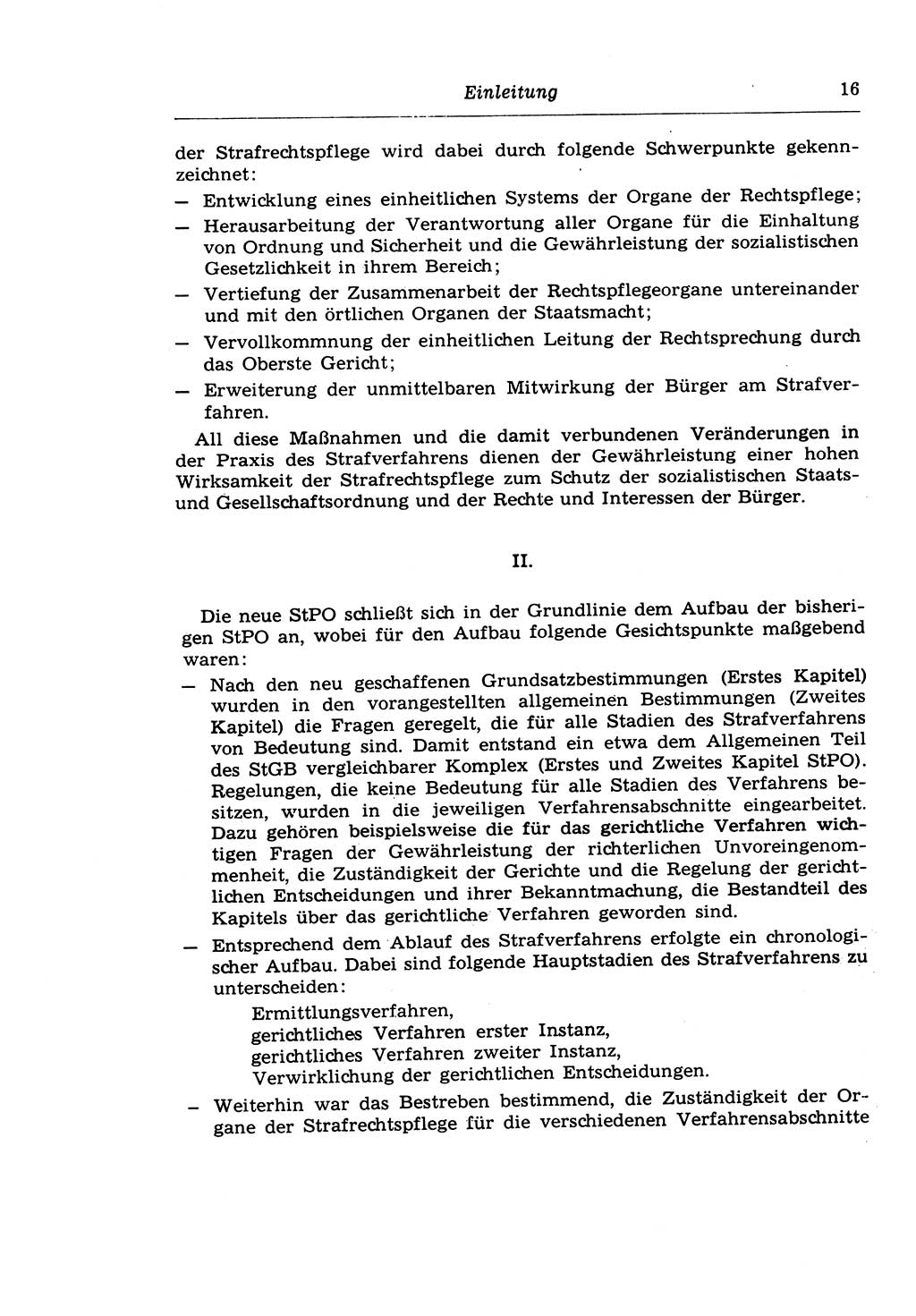 Strafprozeßrecht der DDR (Deutsche Demokratische Republik), Lehrkommentar zur Strafprozeßordnung (StPO) 1968, Seite 16 (Strafprozeßr. DDR Lehrkomm. StPO 19688, S. 16)