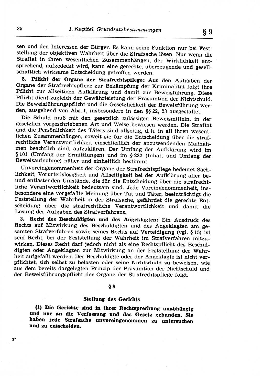 Strafprozeßrecht der DDR (Deutsche Demokratische Republik), Lehrkommentar zur Strafprozeßordnung (StPO) 1968, Seite 35 (Strafprozeßr. DDR Lehrkomm. StPO 19688, S. 35)