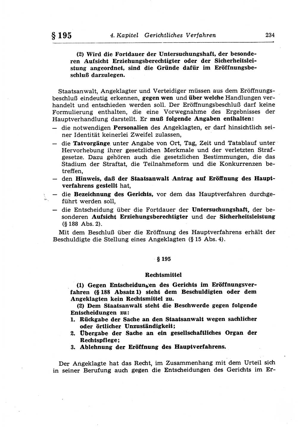 Strafprozeßrecht der DDR (Deutsche Demokratische Republik), Lehrkommentar zur Strafprozeßordnung (StPO) 1968, Seite 234 (Strafprozeßr. DDR Lehrkomm. StPO 19688, S. 234)