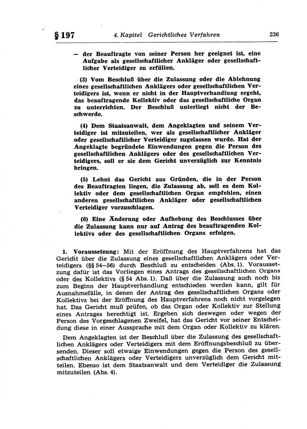 Strafprozeßrecht der DDR (Deutsche Demokratische Republik), Lehrkommentar zur Strafprozeßordnung (StPO) 1968, Seite 236 (Strafprozeßr. DDR Lehrkomm. StPO 19688, S. 236)