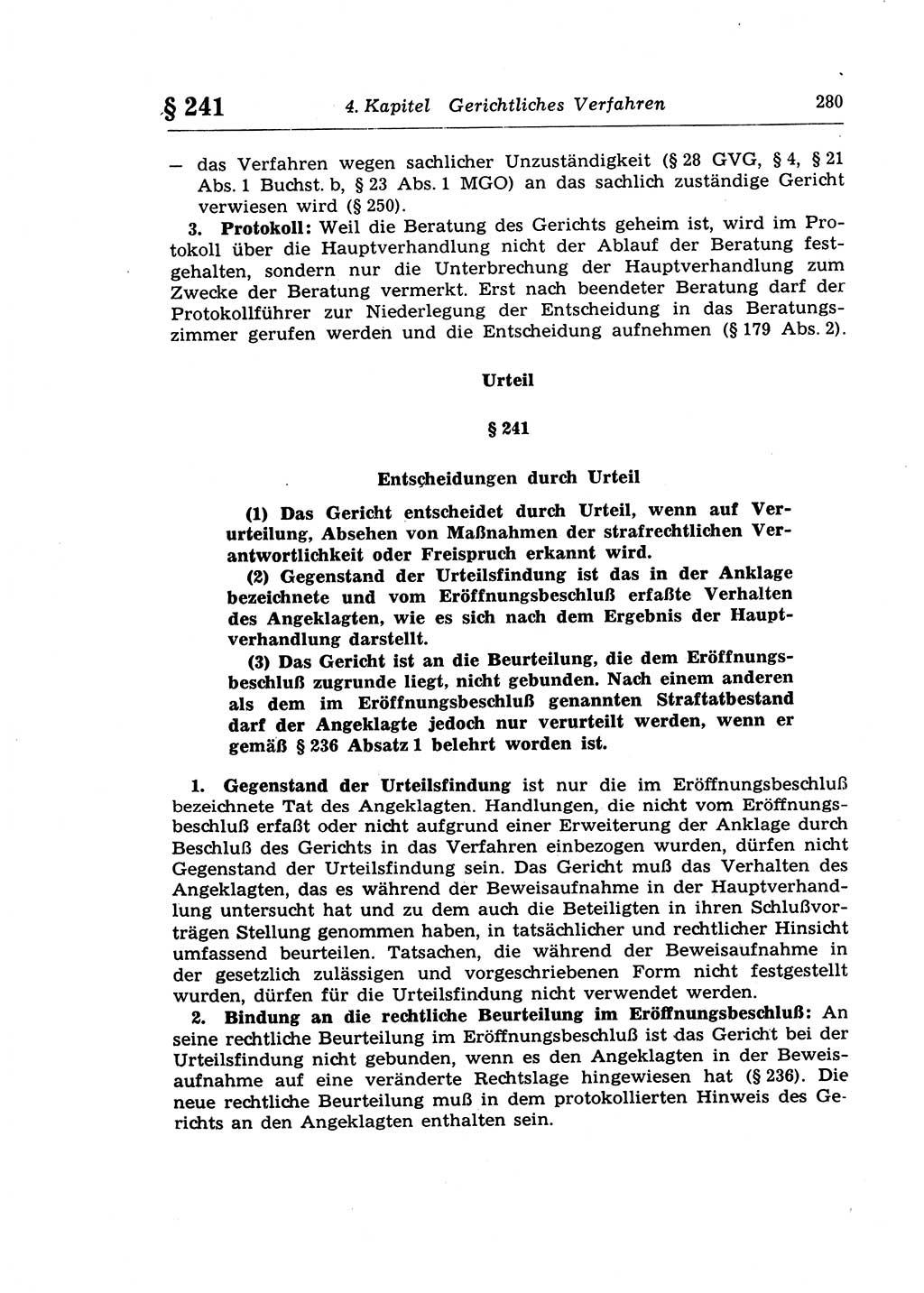 Strafprozeßrecht der DDR (Deutsche Demokratische Republik), Lehrkommentar zur Strafprozeßordnung (StPO) 1968, Seite 280 (Strafprozeßr. DDR Lehrkomm. StPO 19688, S. 280)