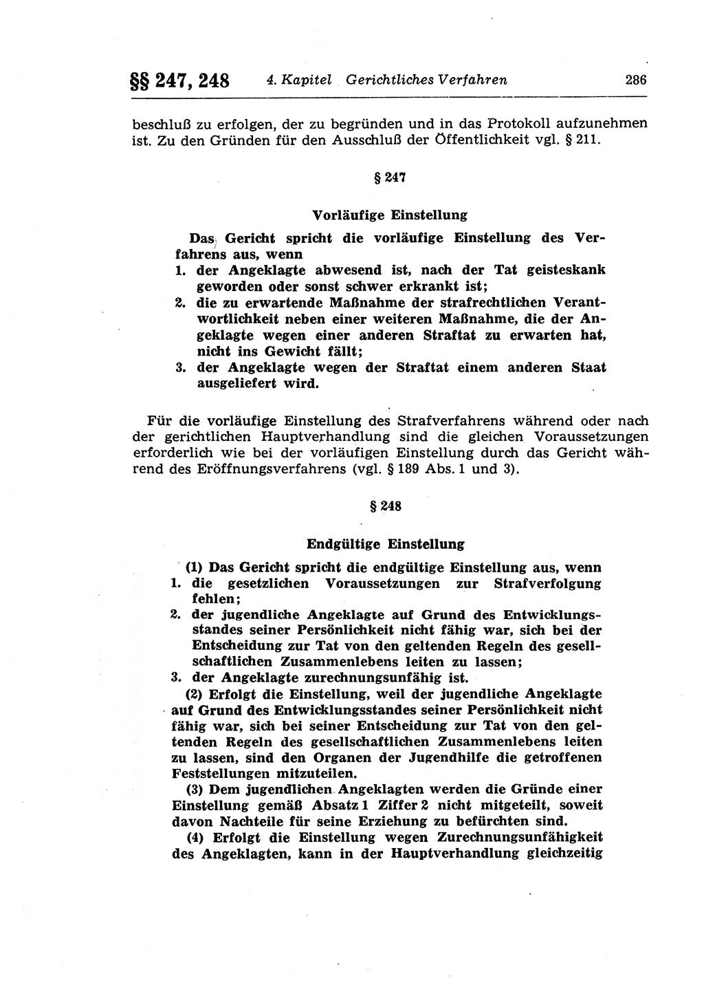 Strafprozeßrecht der DDR (Deutsche Demokratische Republik), Lehrkommentar zur Strafprozeßordnung (StPO) 1968, Seite 286 (Strafprozeßr. DDR Lehrkomm. StPO 19688, S. 286)