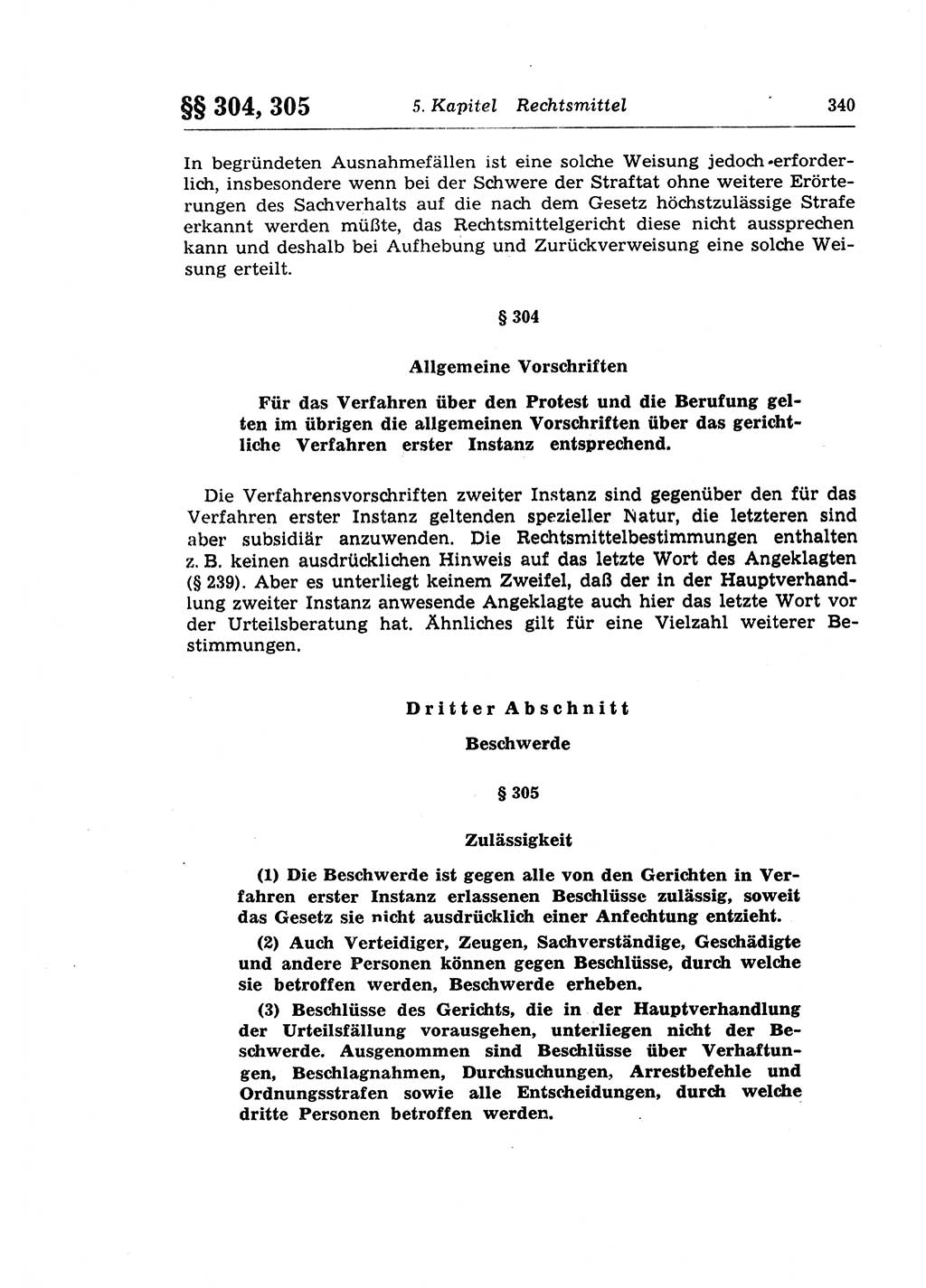 Strafprozeßrecht der DDR (Deutsche Demokratische Republik), Lehrkommentar zur Strafprozeßordnung (StPO) 1968, Seite 340 (Strafprozeßr. DDR Lehrkomm. StPO 19688, S. 340)