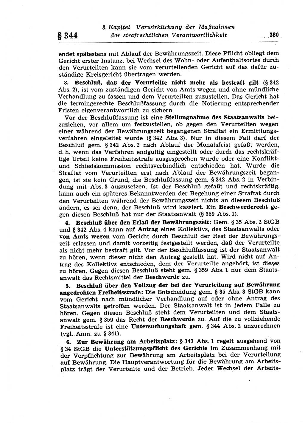 Strafprozeßrecht der DDR (Deutsche Demokratische Republik), Lehrkommentar zur Strafprozeßordnung (StPO) 1968, Seite 380 (Strafprozeßr. DDR Lehrkomm. StPO 19688, S. 380)