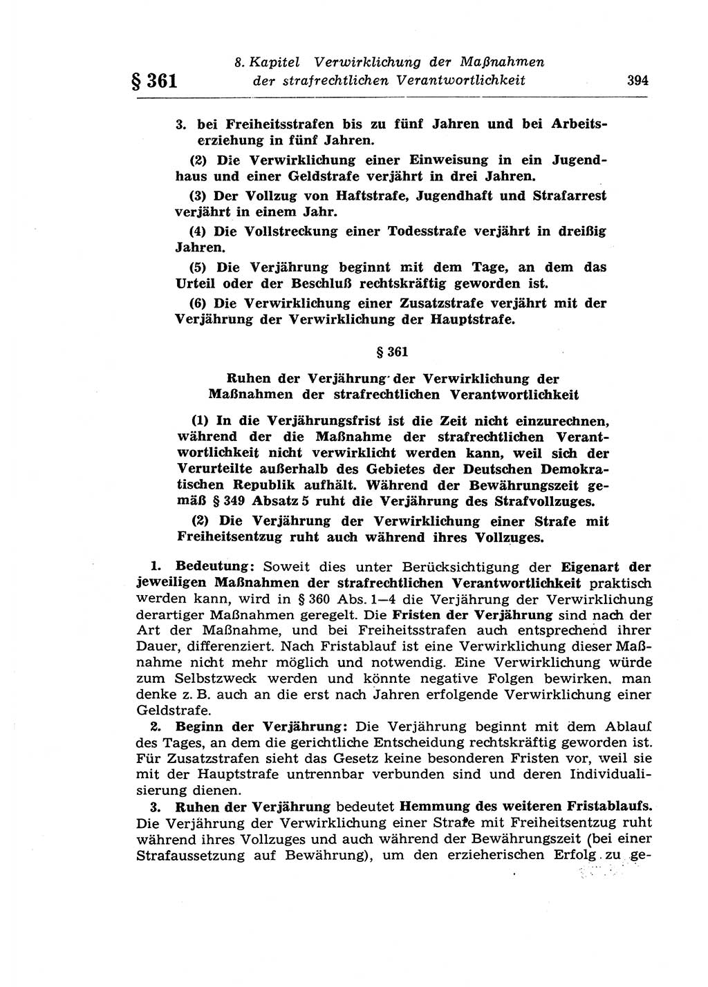 Strafprozeßrecht der DDR (Deutsche Demokratische Republik), Lehrkommentar zur Strafprozeßordnung (StPO) 1968, Seite 394 (Strafprozeßr. DDR Lehrkomm. StPO 19688, S. 394)