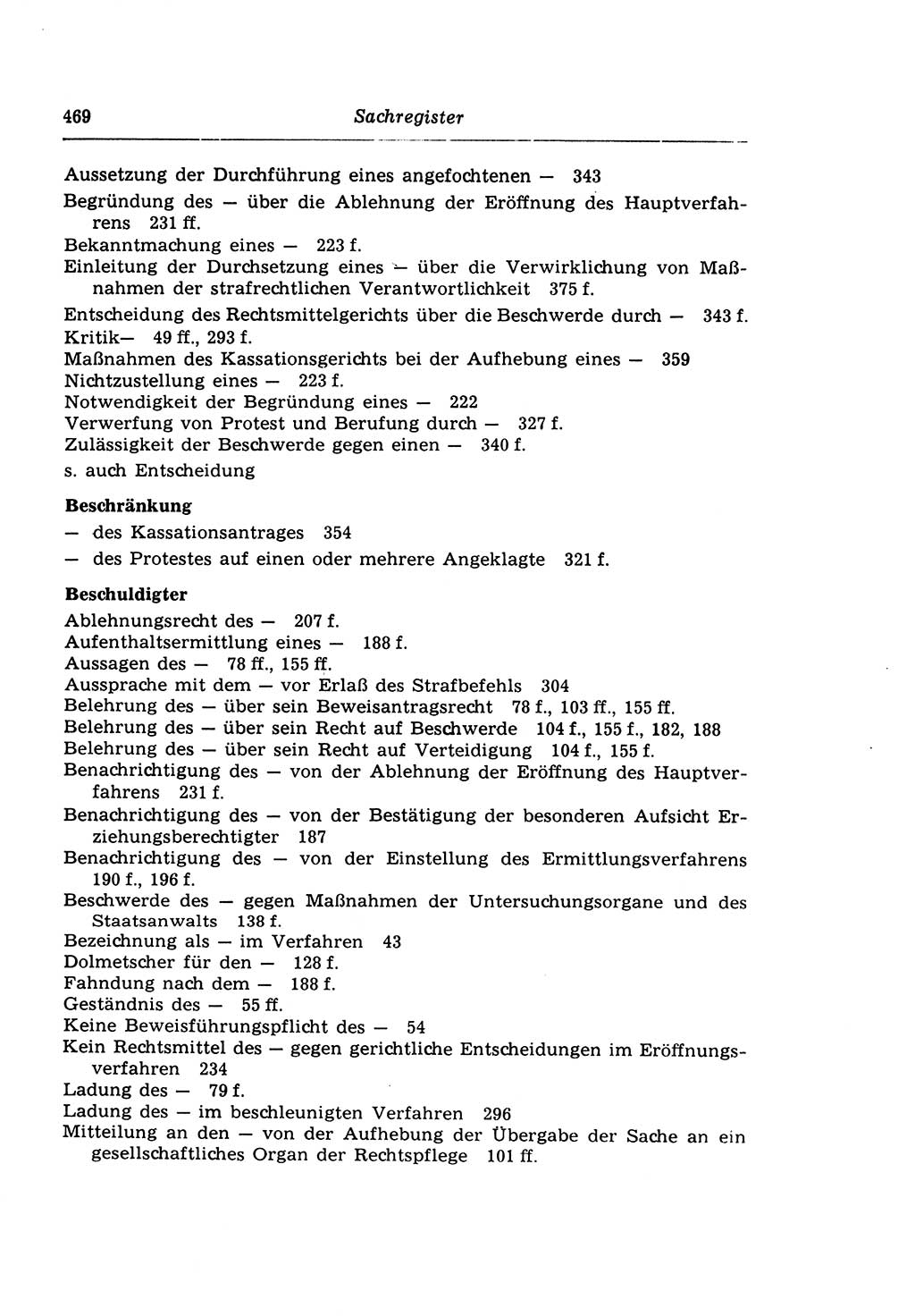 Strafprozeßrecht der DDR (Deutsche Demokratische Republik), Lehrkommentar zur Strafprozeßordnung (StPO) 1968, Seite 469 (Strafprozeßr. DDR Lehrkomm. StPO 19688, S. 469)