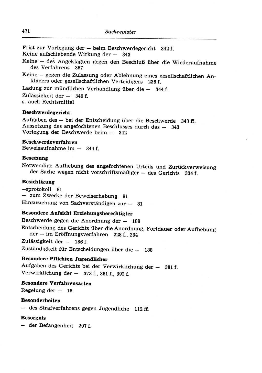 Strafprozeßrecht der DDR (Deutsche Demokratische Republik), Lehrkommentar zur Strafprozeßordnung (StPO) 1968, Seite 471 (Strafprozeßr. DDR Lehrkomm. StPO 19688, S. 471)