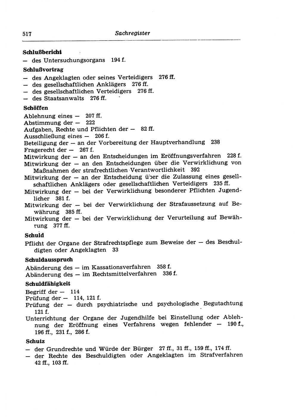 Strafprozeßrecht der DDR (Deutsche Demokratische Republik), Lehrkommentar zur Strafprozeßordnung (StPO) 1968, Seite 517 (Strafprozeßr. DDR Lehrkomm. StPO 19688, S. 517)