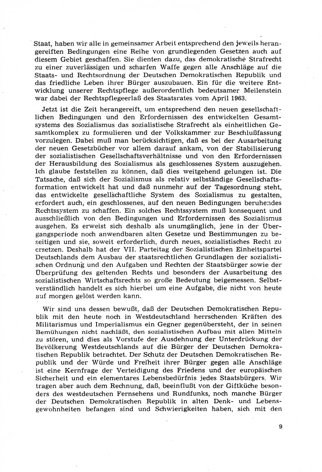 Strafrecht [Deutsche Demokratische Republik (DDR)] 1968, Seite 9 (Strafr. DDR 1968, S. 9)