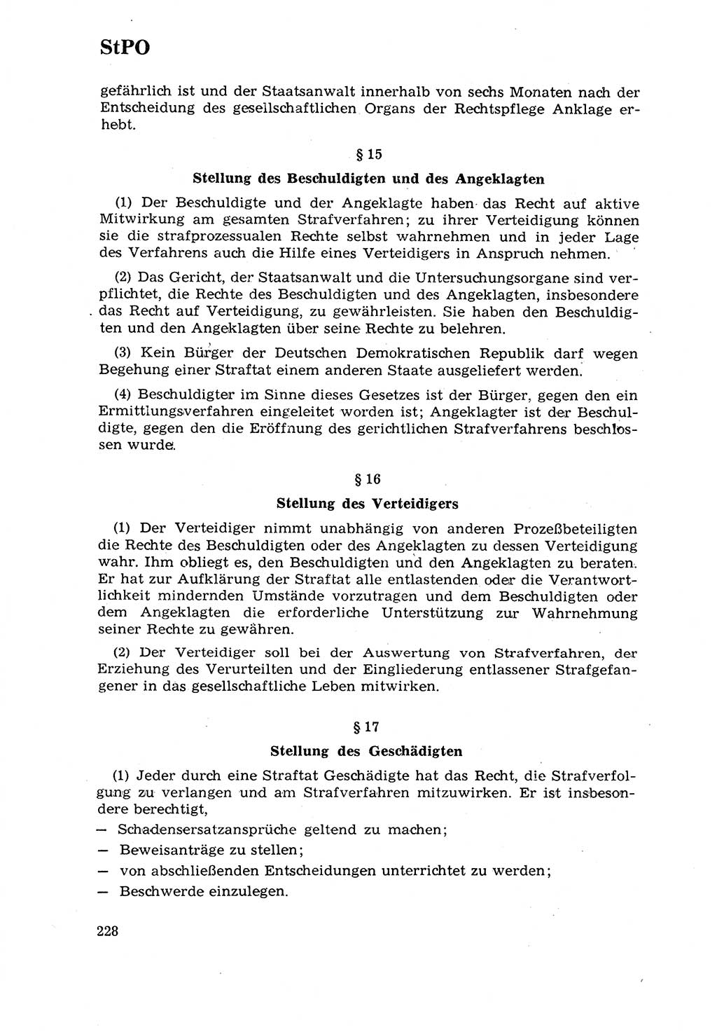 Strafrecht [Deutsche Demokratische Republik (DDR)] 1968, Seite 228 (Strafr. DDR 1968, S. 228)