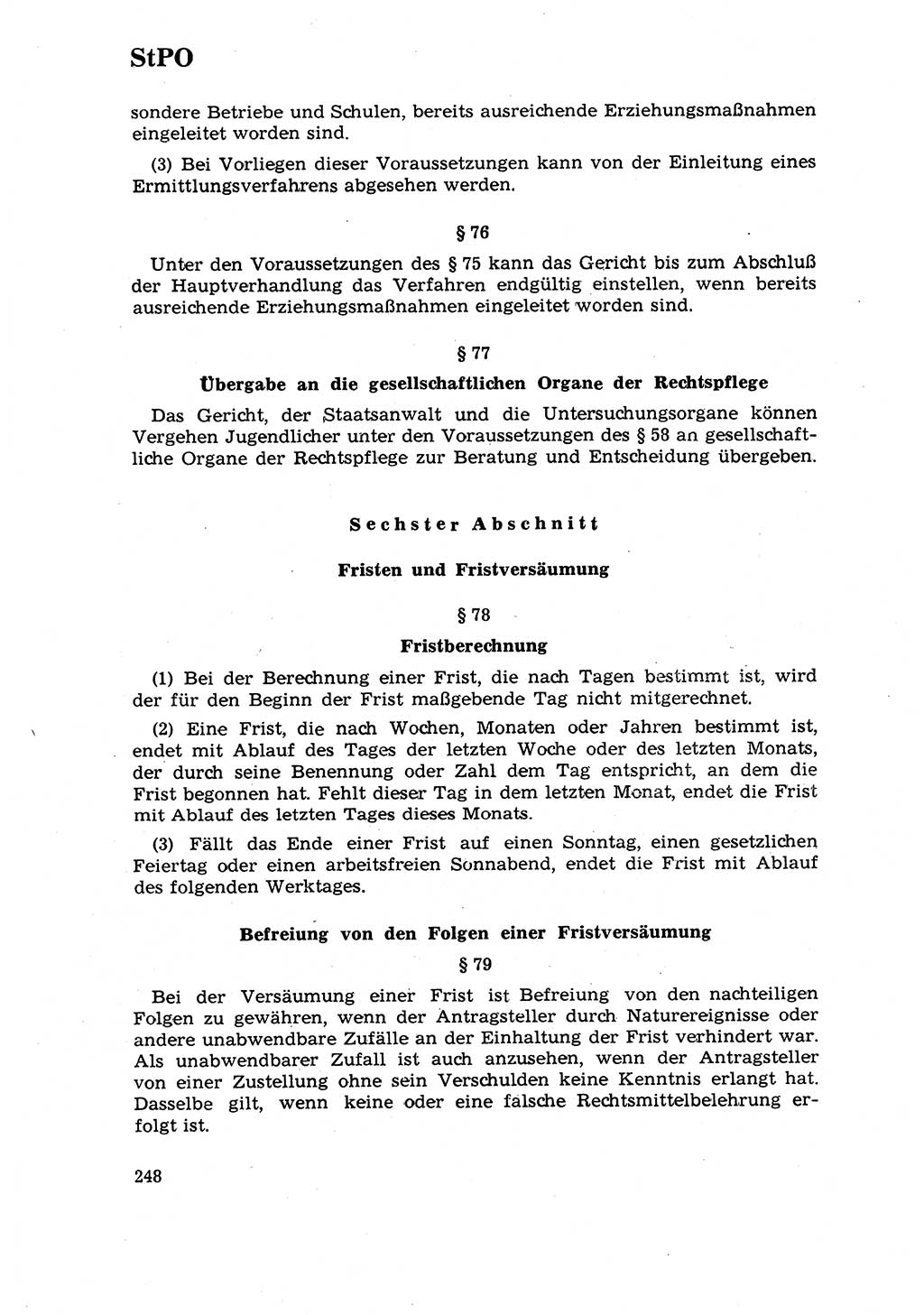 Strafrecht [Deutsche Demokratische Republik (DDR)] 1968, Seite 248 (Strafr. DDR 1968, S. 248)