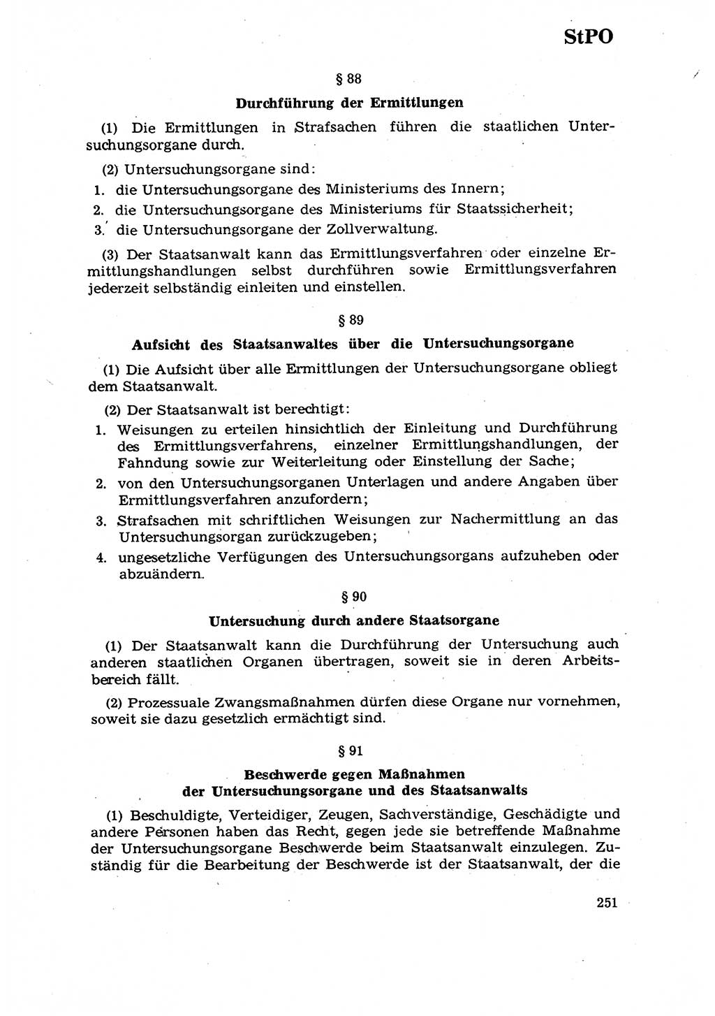 Strafrecht [Deutsche Demokratische Republik (DDR)] 1968, Seite 251 (Strafr. DDR 1968, S. 251)