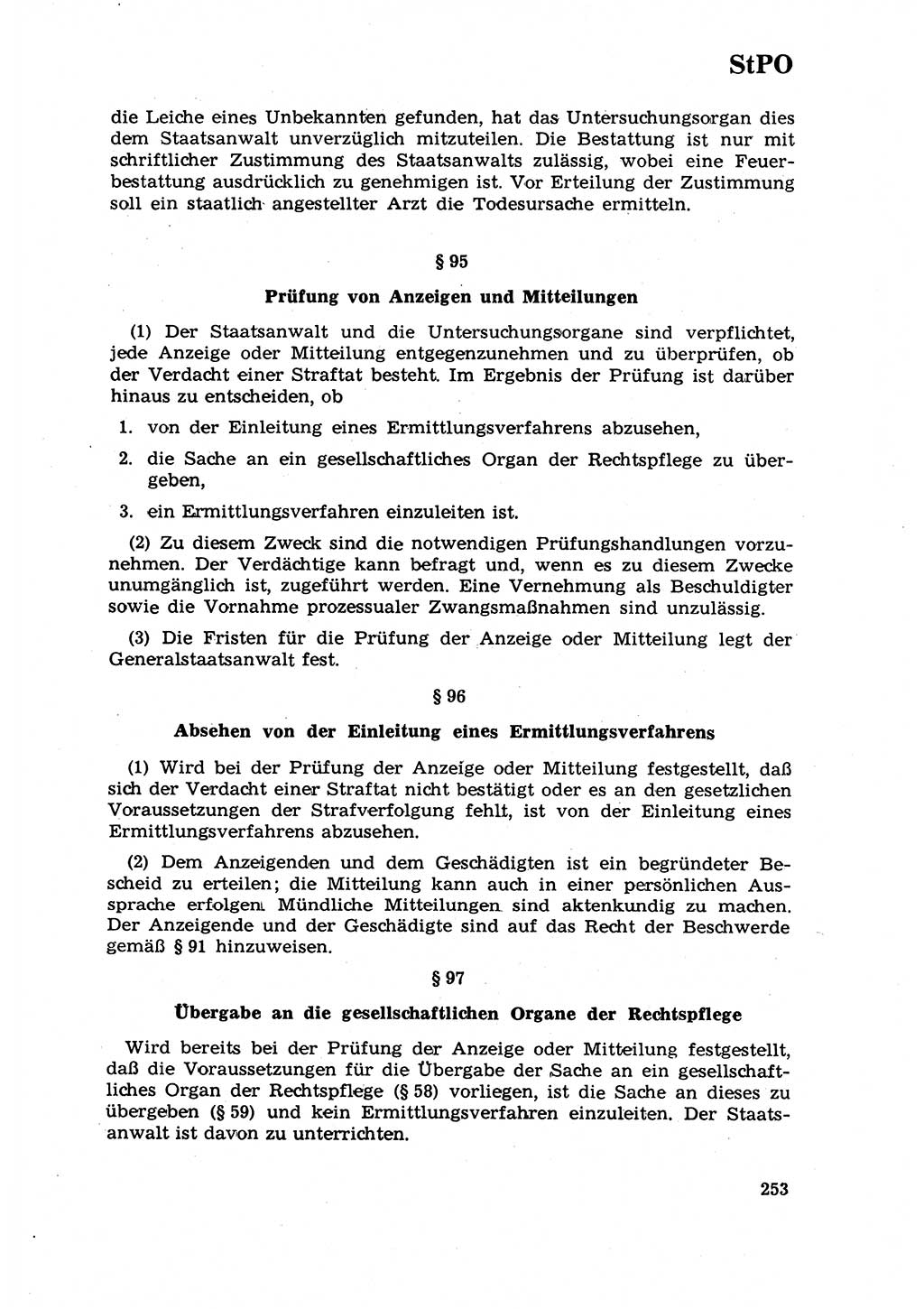 Strafrecht [Deutsche Demokratische Republik (DDR)] 1968, Seite 253 (Strafr. DDR 1968, S. 253)