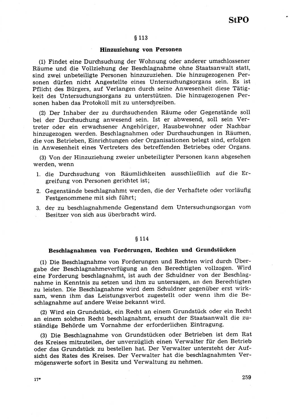 Strafrecht [Deutsche Demokratische Republik (DDR)] 1968, Seite 259 (Strafr. DDR 1968, S. 259)