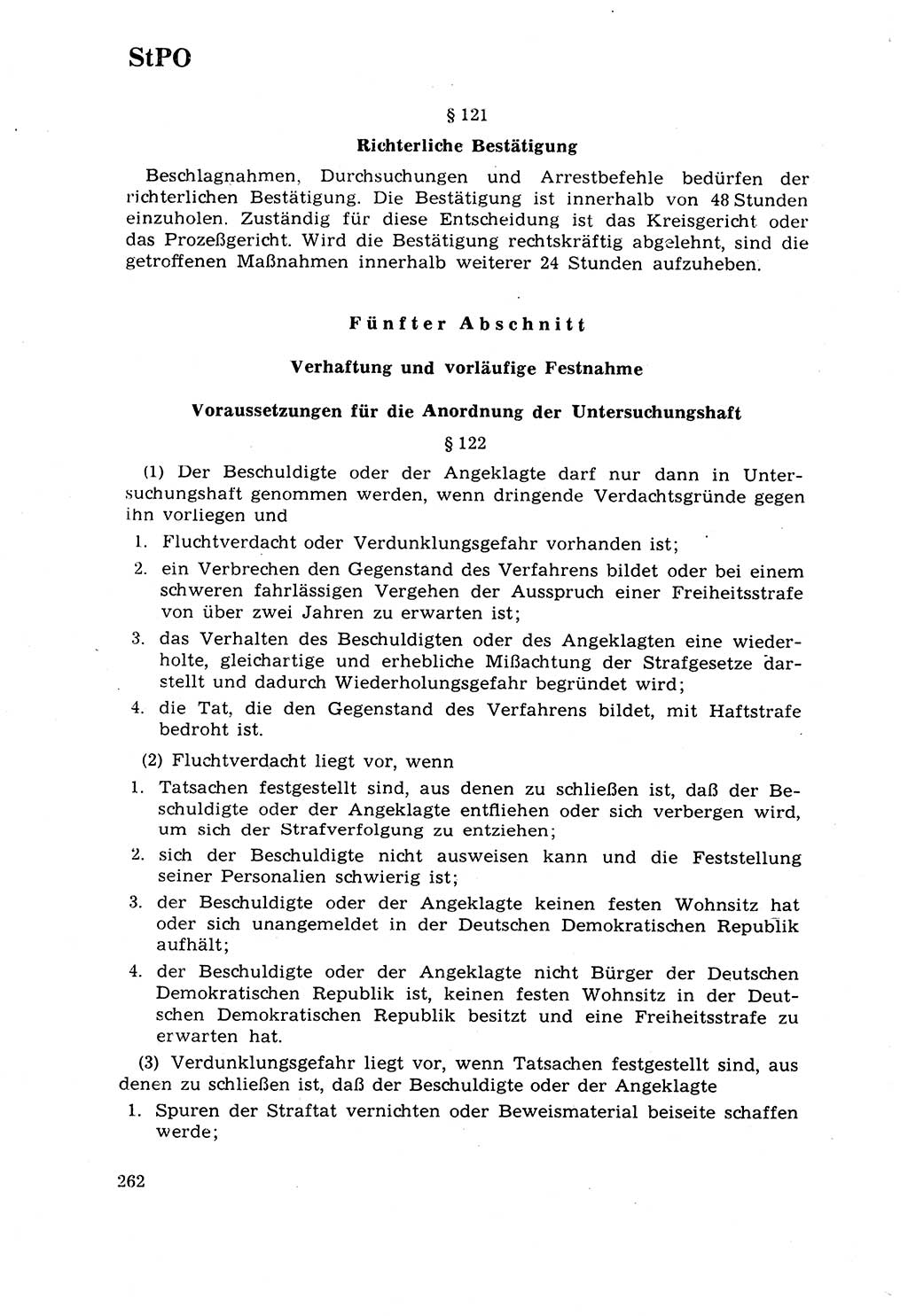 Strafrecht [Deutsche Demokratische Republik (DDR)] 1968, Seite 262 (Strafr. DDR 1968, S. 262)