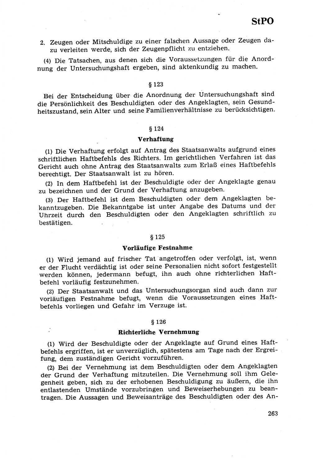 Strafrecht [Deutsche Demokratische Republik (DDR)] 1968, Seite 263 (Strafr. DDR 1968, S. 263)