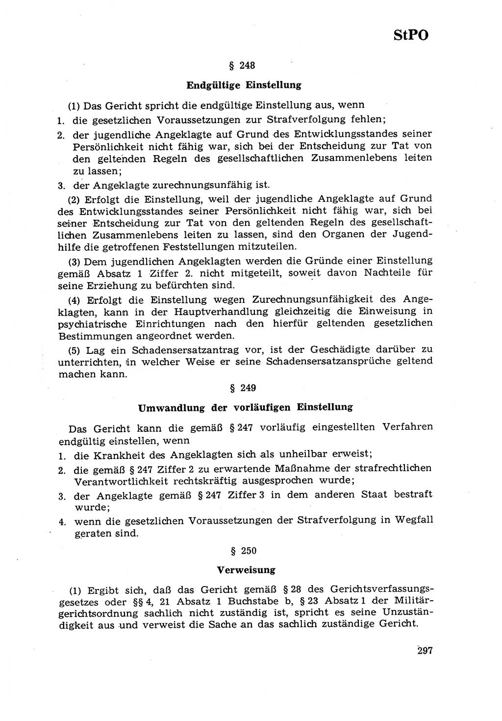 Strafrecht [Deutsche Demokratische Republik (DDR)] 1968, Seite 297 (Strafr. DDR 1968, S. 297)