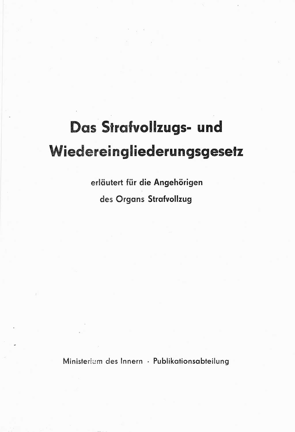 Strafvollzugs- und Wiedereingliederungsgesetz (SVWG) der Deutschen Demokratischen Republik (DDR) 1968, Seite 3 (SVWG DDR 1968, S. 3)