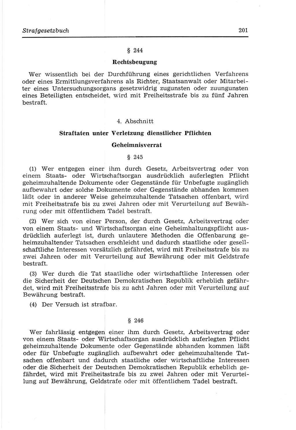 Strafvollzugs- und Wiedereingliederungsgesetz (SVWG) der Deutschen Demokratischen Republik (DDR) 1968, Seite 201 (SVWG DDR 1968, S. 201)