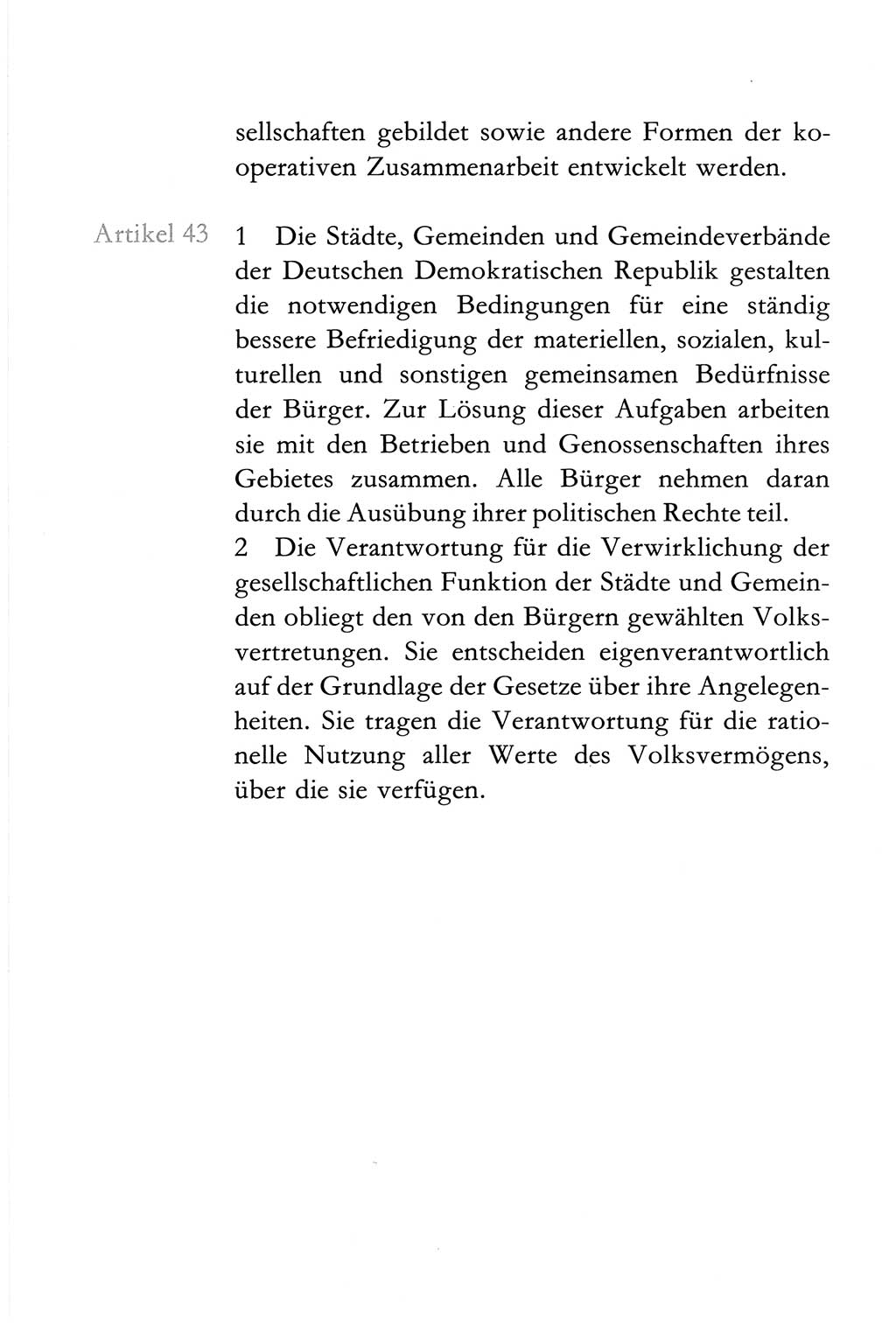 Verfassung der Deutschen Demokratischen Republik (DDR) vom 6. April 1968, Seite 40 (Verf. DDR 1968, S. 40)