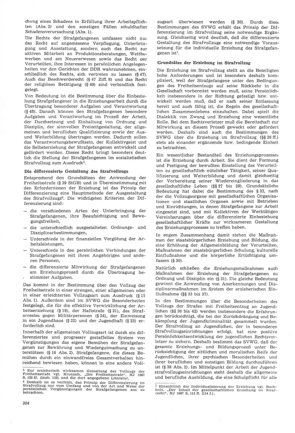 Neue Justiz (NJ), Zeitschrift für Recht und Rechtswissenschaft [Deutsche Demokratische Republik (DDR)], 22. Jahrgang 1968, Seite 304 (NJ DDR 1968, S. 304)