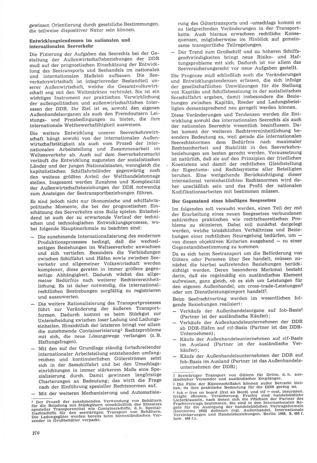 Neue Justiz (NJ), Zeitschrift für Recht und Rechtswissenschaft [Deutsche Demokratische Republik (DDR)], 22. Jahrgang 1968, Seite 370 (NJ DDR 1968, S. 370)