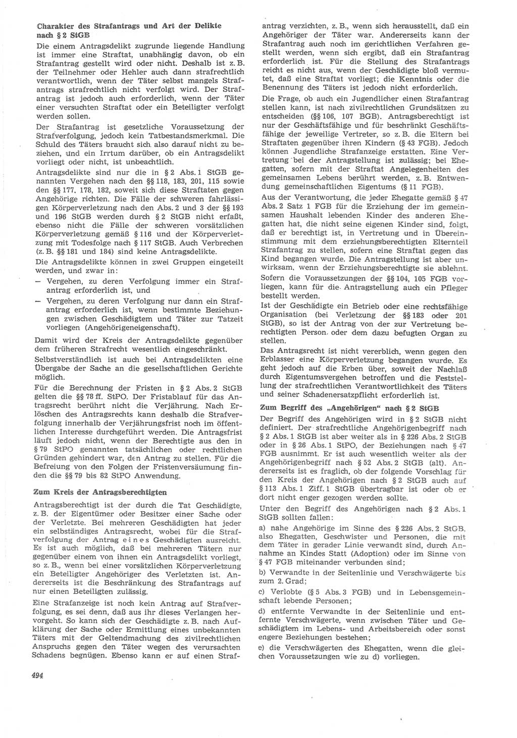 Neue Justiz (NJ), Zeitschrift für Recht und Rechtswissenschaft [Deutsche Demokratische Republik (DDR)], 22. Jahrgang 1968, Seite 494 (NJ DDR 1968, S. 494)