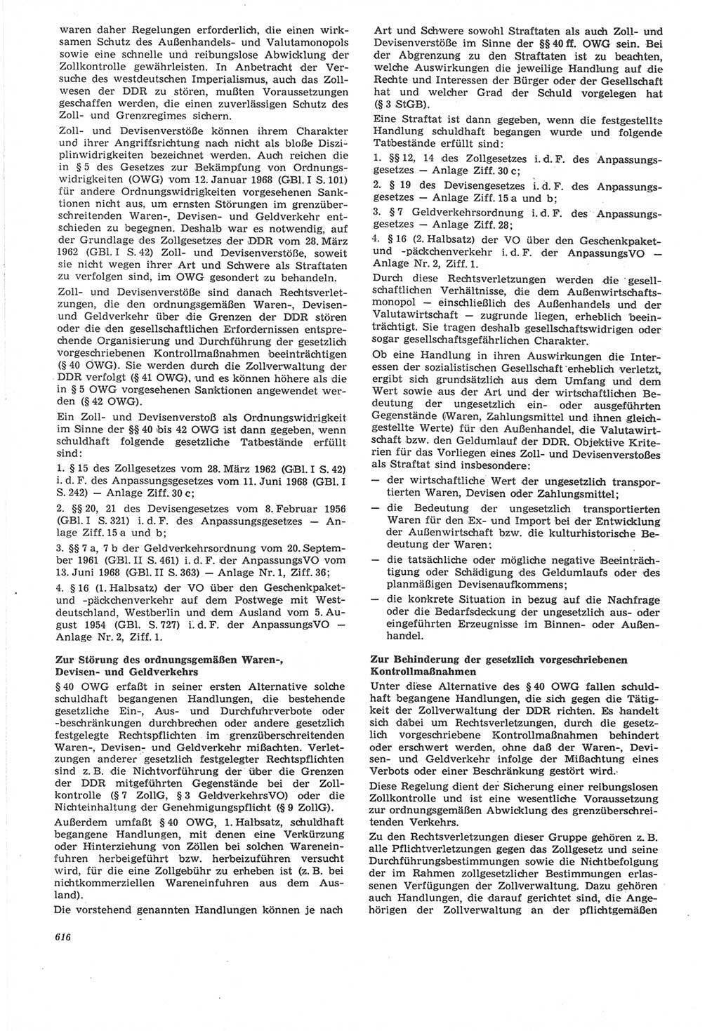 Neue Justiz (NJ), Zeitschrift für Recht und Rechtswissenschaft [Deutsche Demokratische Republik (DDR)], 22. Jahrgang 1968, Seite 616 (NJ DDR 1968, S. 616)