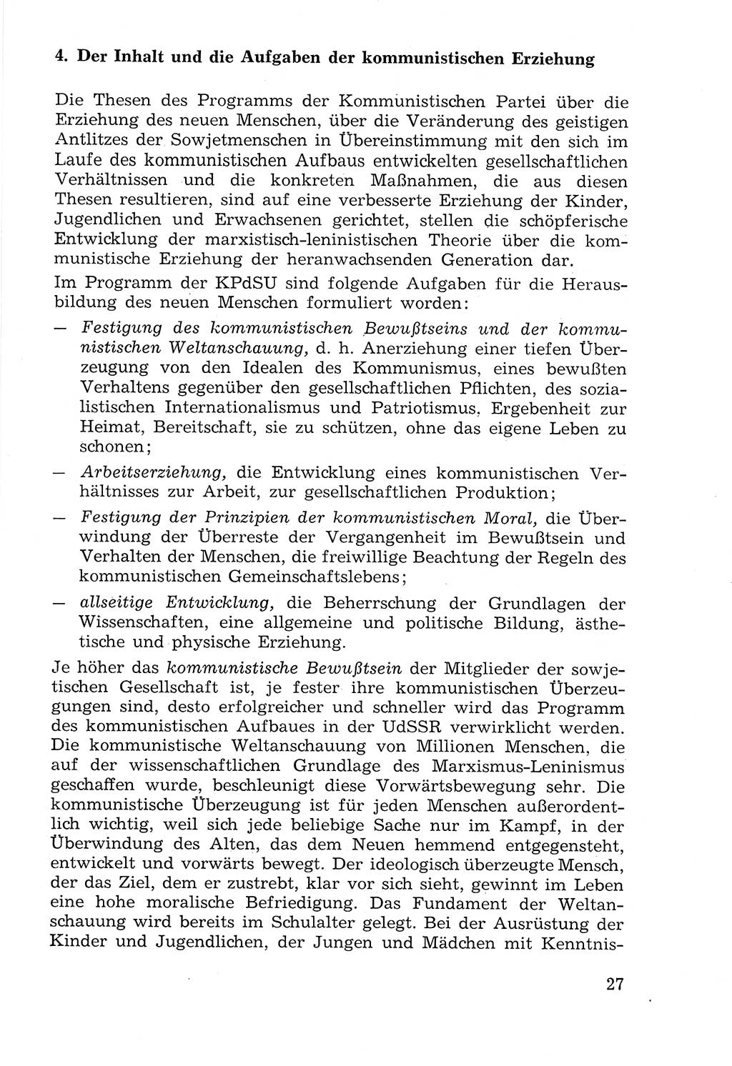Lehrbuch der Strafvollzugspädagogik [Deutsche Demokratische Republik (DDR)] 1969, Seite 27 (Lb. SV-Pd. DDR 1969, S. 27)