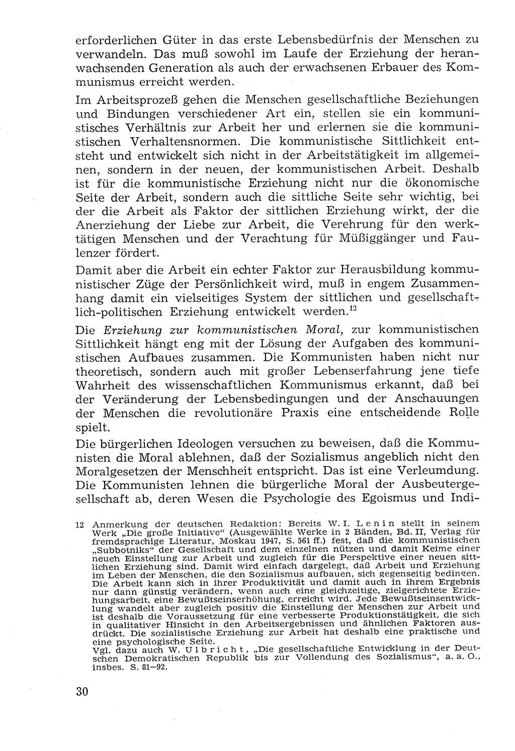 Lehrbuch der Strafvollzugspädagogik [Deutsche Demokratische Republik (DDR)] 1969, Seite 30 (Lb. SV-Pd. DDR 1969, S. 30)