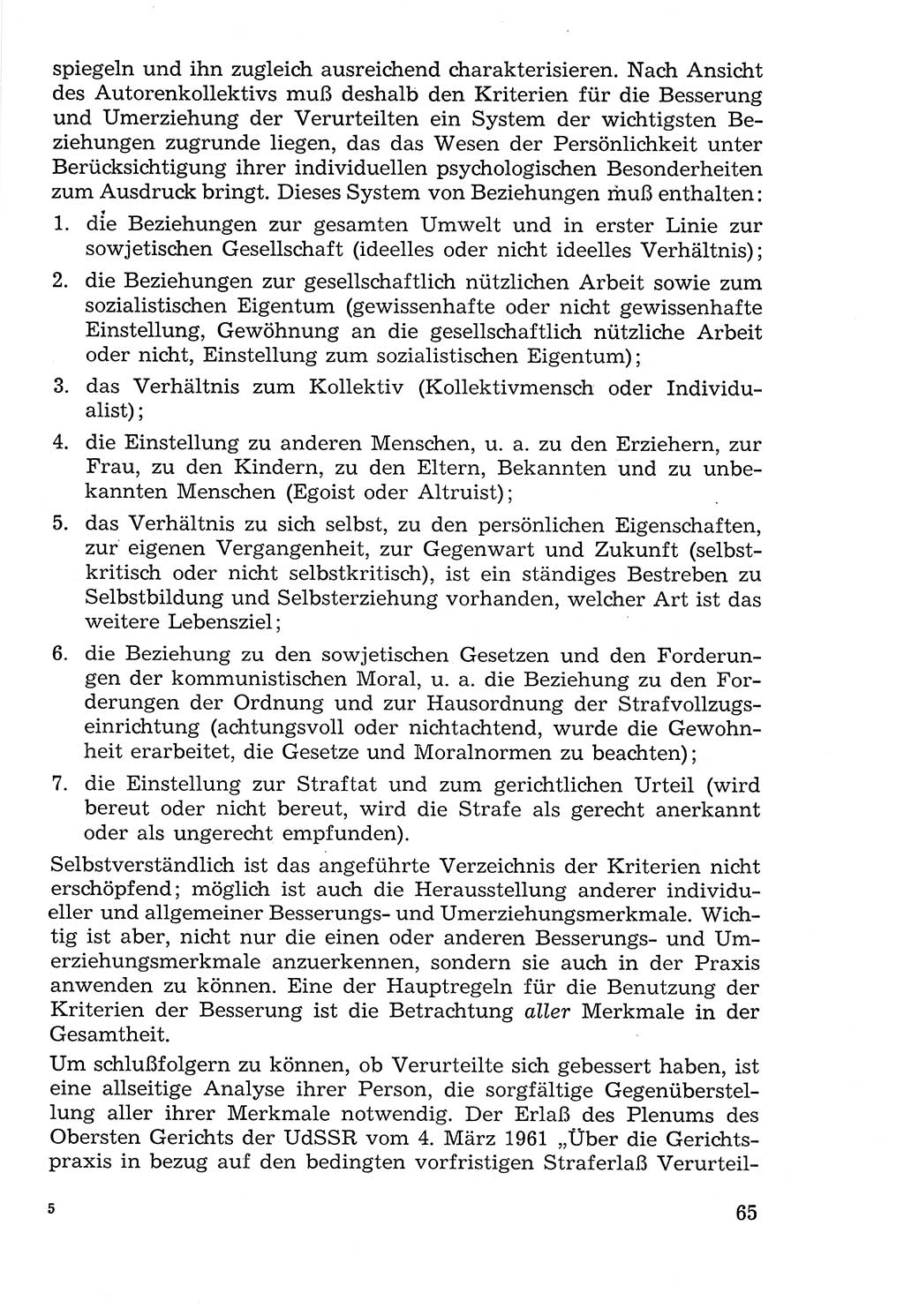 Lehrbuch der Strafvollzugspädagogik [Deutsche Demokratische Republik (DDR)] 1969, Seite 65 (Lb. SV-Pd. DDR 1969, S. 65)