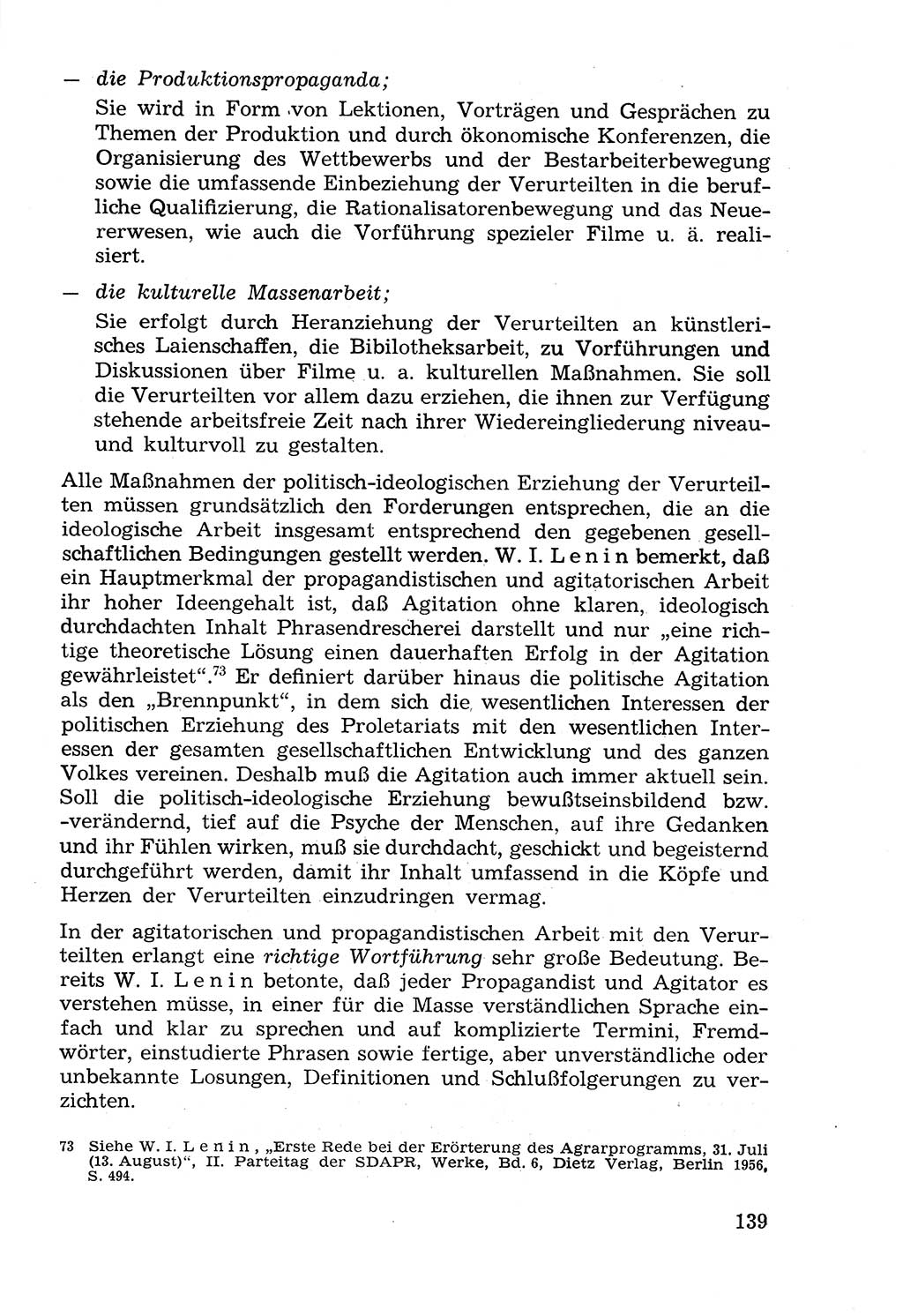 Lehrbuch der Strafvollzugspädagogik [Deutsche Demokratische Republik (DDR)] 1969, Seite 139 (Lb. SV-Pd. DDR 1969, S. 139)