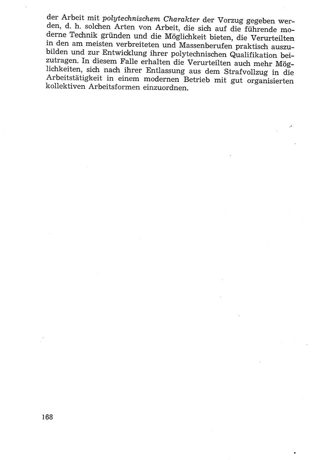 Lehrbuch der Strafvollzugspädagogik [Deutsche Demokratische Republik (DDR)] 1969, Seite 168 (Lb. SV-Pd. DDR 1969, S. 168)