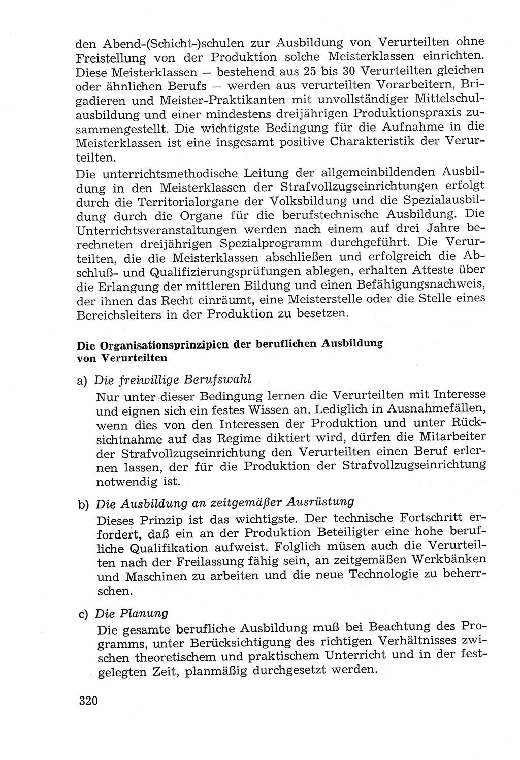 Lehrbuch der Strafvollzugspädagogik [Deutsche Demokratische Republik (DDR)] 1969, Seite 320 (Lb. SV-Pd. DDR 1969, S. 320)