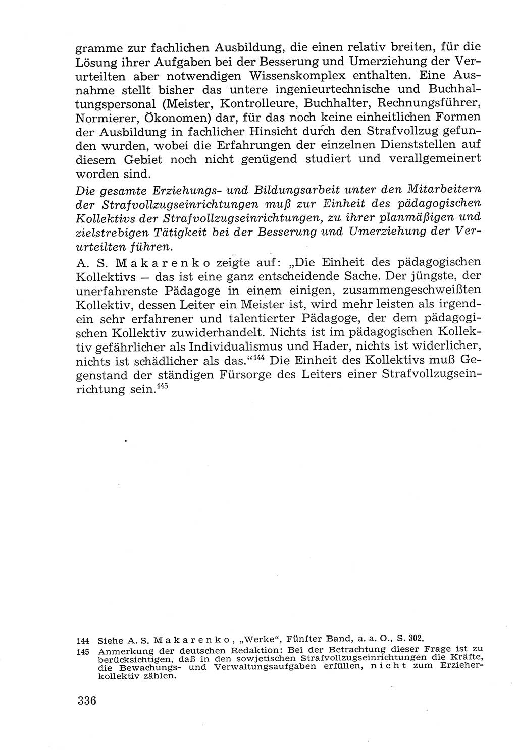 Lehrbuch der Strafvollzugspädagogik [Deutsche Demokratische Republik (DDR)] 1969, Seite 336 (Lb. SV-Pd. DDR 1969, S. 336)