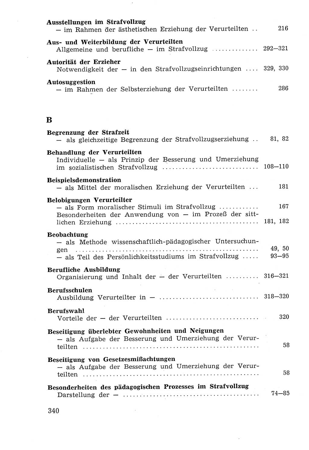 Lehrbuch der Strafvollzugspädagogik [Deutsche Demokratische Republik (DDR)] 1969, Seite 340 (Lb. SV-Pd. DDR 1969, S. 340)