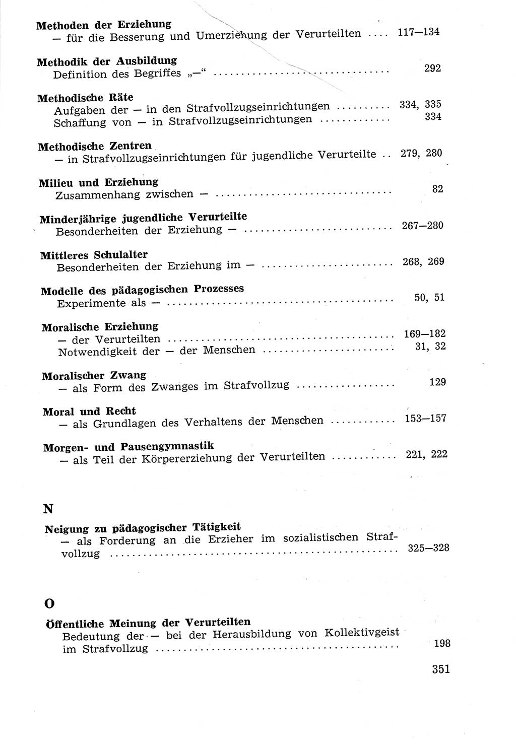 Lehrbuch der Strafvollzugspädagogik [Deutsche Demokratische Republik (DDR)] 1969, Seite 351 (Lb. SV-Pd. DDR 1969, S. 351)