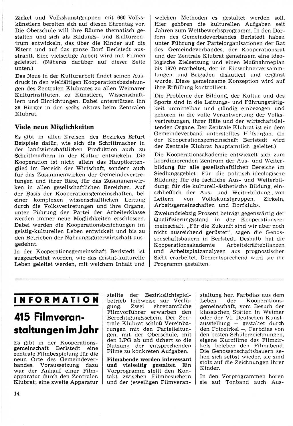 Neuer Weg (NW), Organ des Zentralkomitees (ZK) der SED (Sozialistische Einheitspartei Deutschlands) für Fragen des Parteilebens, 24. Jahrgang [Deutsche Demokratische Republik (DDR)] 1969, Seite 14 (NW ZK SED DDR 1969, S. 14)