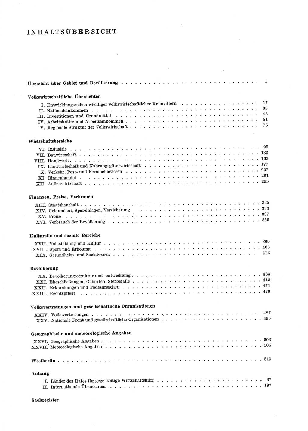 Statistisches Jahrbuch der Deutschen Demokratischen Republik (DDR) 1969, Seite 5 (Stat. Jb. DDR 1969, S. 5)