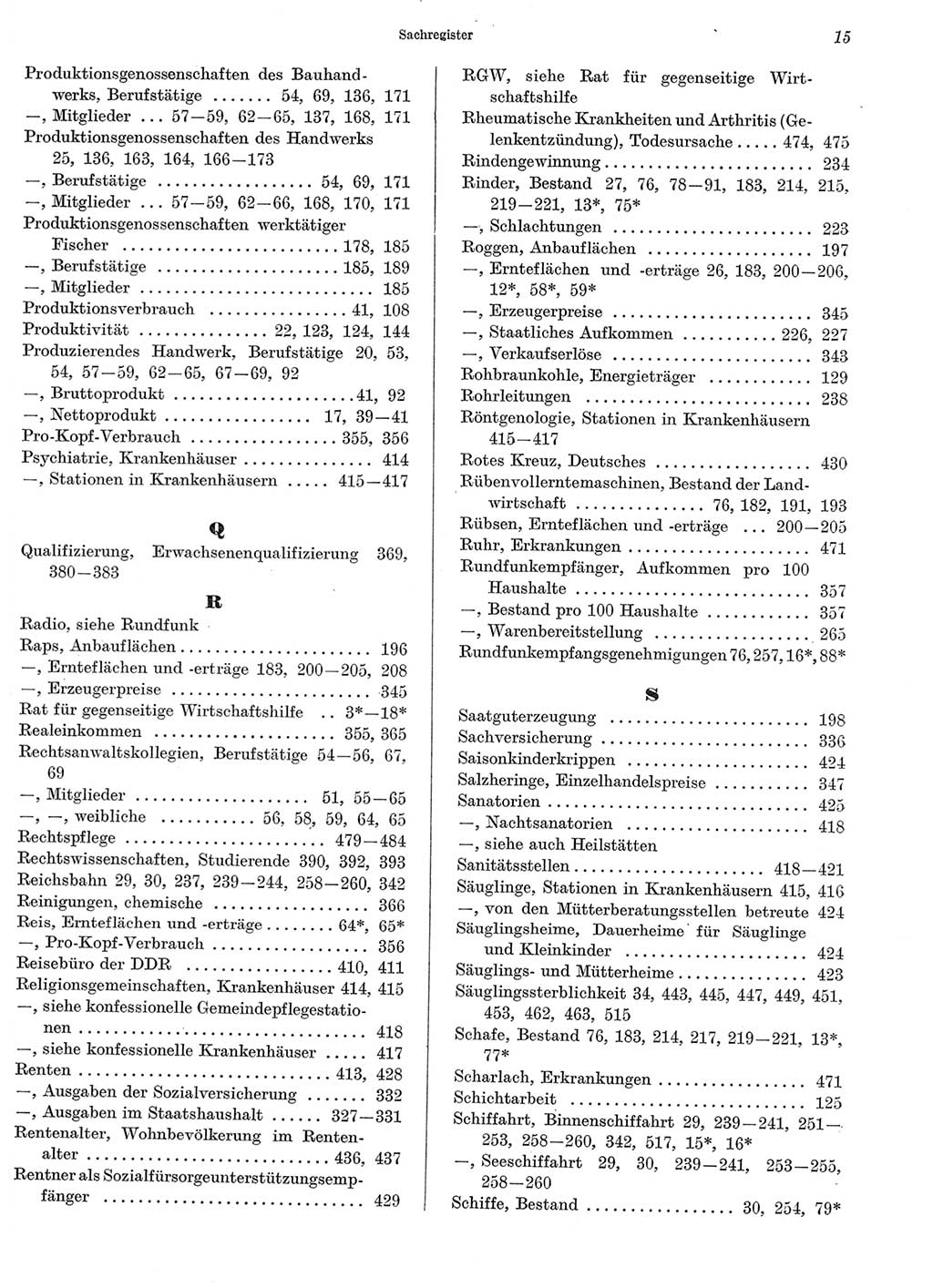 Statistisches Jahrbuch der Deutschen Demokratischen Republik (DDR) 1969, Seite 15 (Stat. Jb. DDR 1969, S. 15)