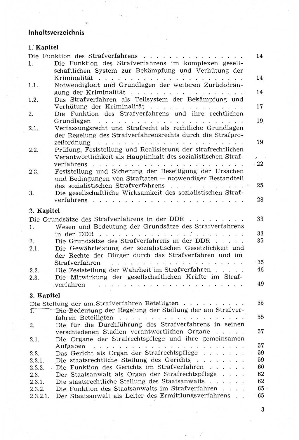 Strafprozeßrecht der DDR (Deutsche Demokratische Republik), Lehrmaterial 1969, Seite 3 (Strafprozeßr. DDR Lehrmat. 1969, S. 3)