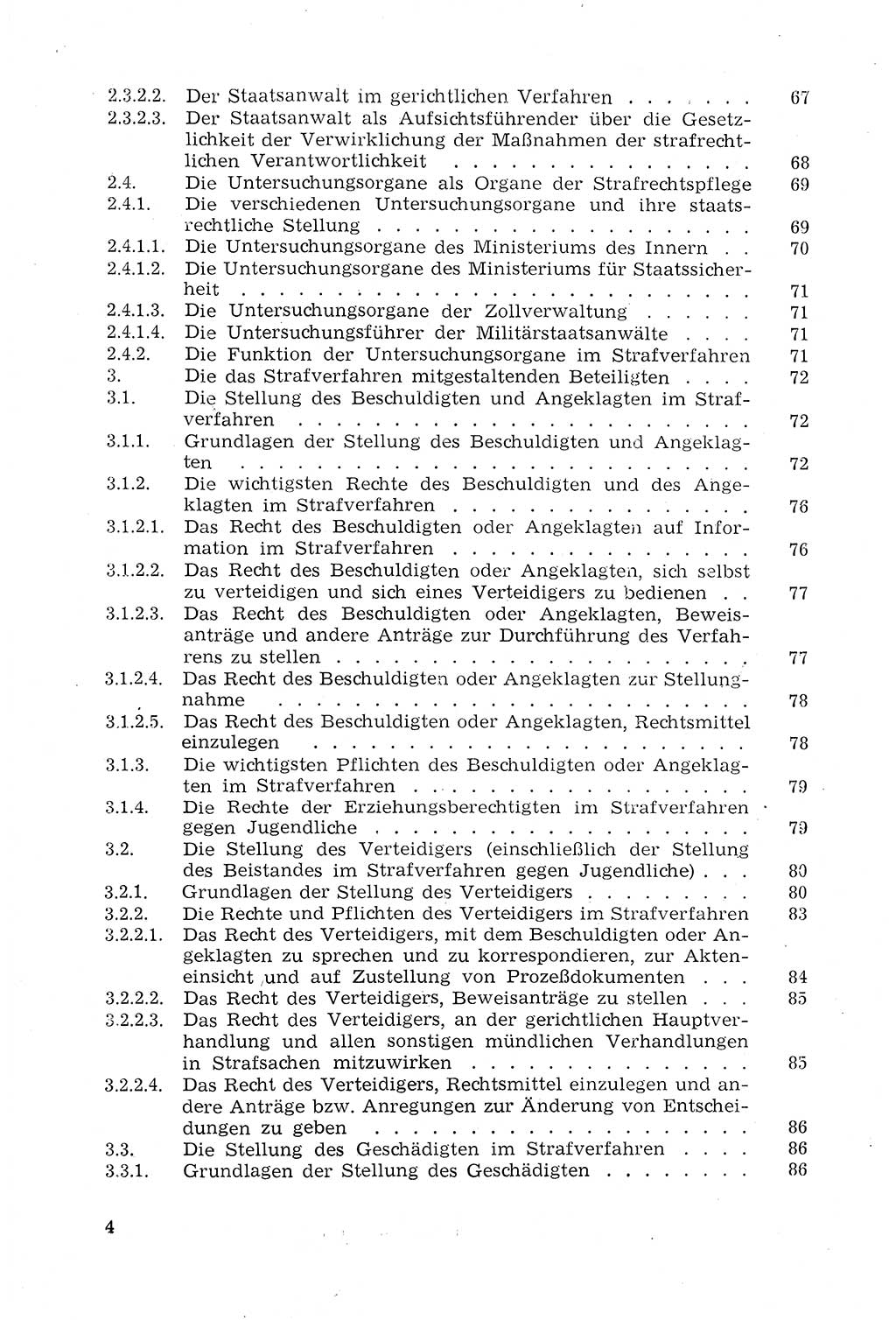 Strafprozeßrecht der DDR (Deutsche Demokratische Republik), Lehrmaterial 1969, Seite 4 (Strafprozeßr. DDR Lehrmat. 1969, S. 4)