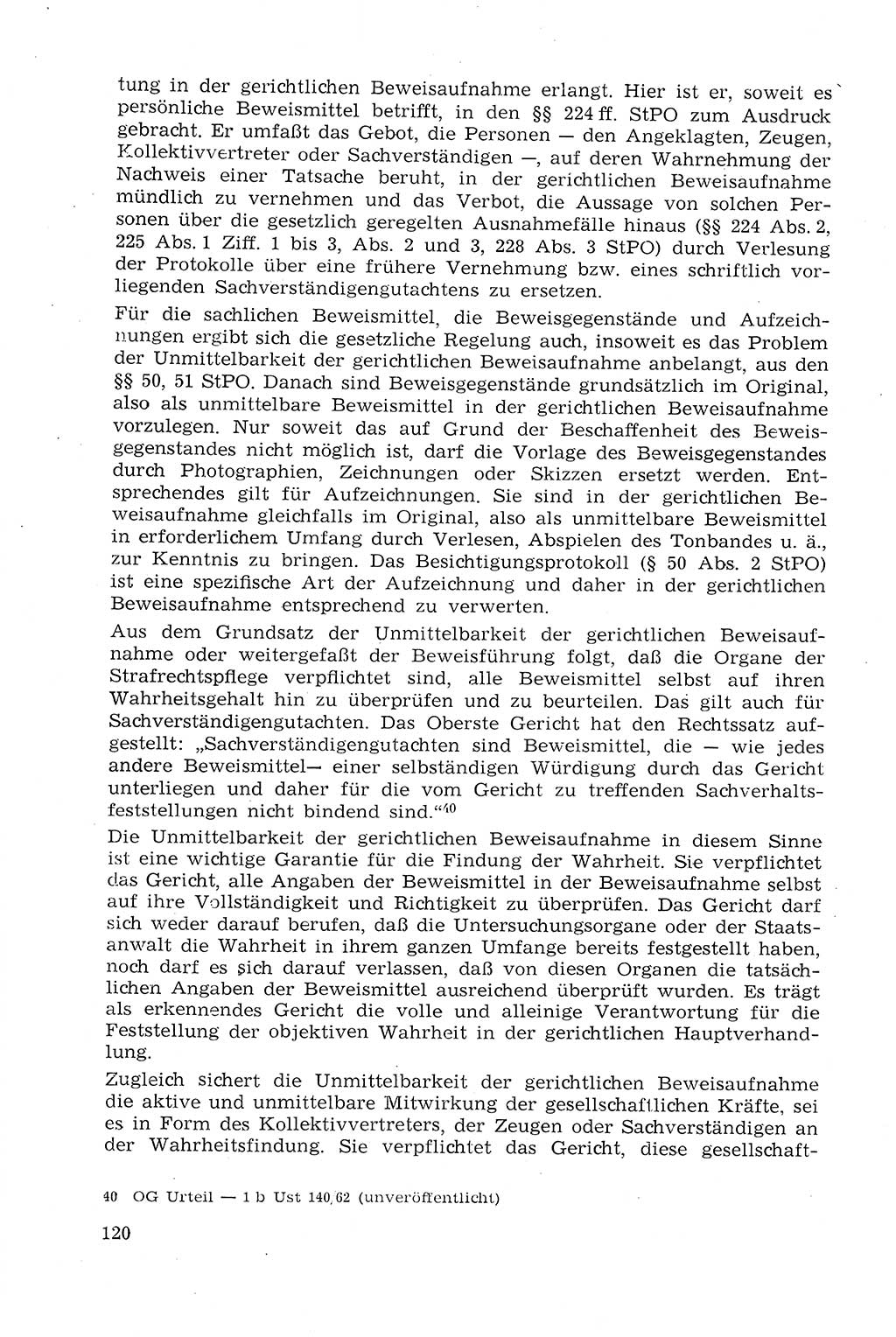 Strafprozeßrecht der DDR (Deutsche Demokratische Republik), Lehrmaterial 1969, Seite 120 (Strafprozeßr. DDR Lehrmat. 1969, S. 120)