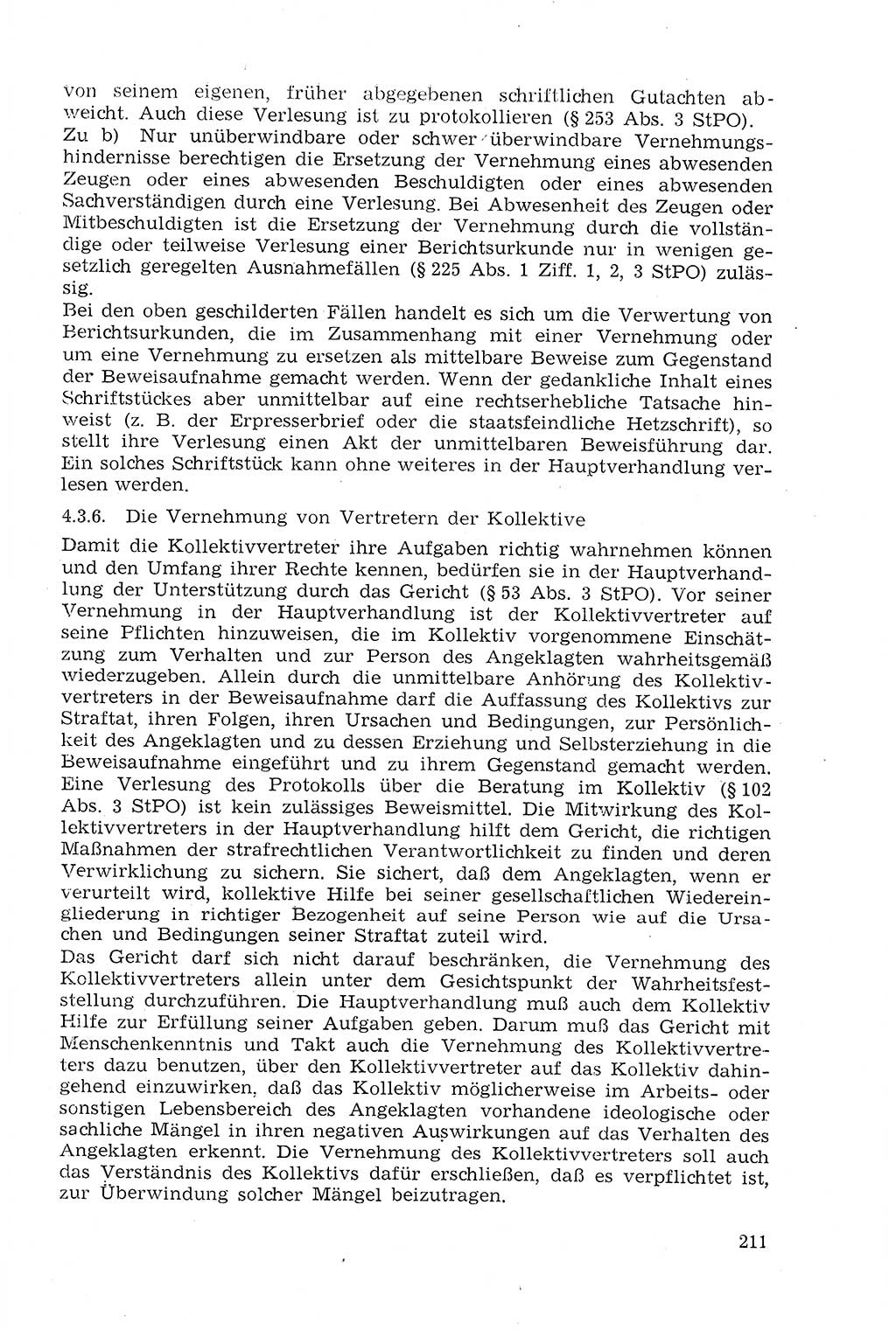 Strafprozeßrecht der DDR (Deutsche Demokratische Republik), Lehrmaterial 1969, Seite 211 (Strafprozeßr. DDR Lehrmat. 1969, S. 211)