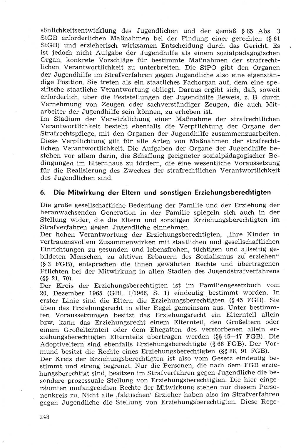 Strafprozeßrecht der DDR (Deutsche Demokratische Republik), Lehrmaterial 1969, Seite 248 (Strafprozeßr. DDR Lehrmat. 1969, S. 248)