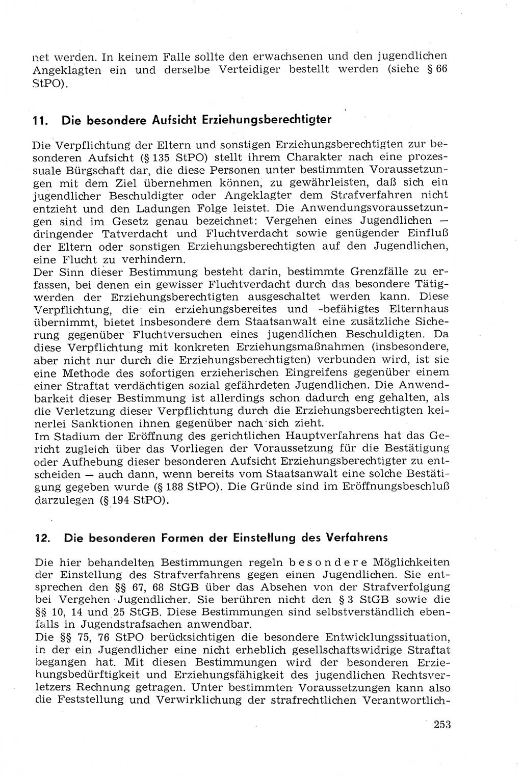 Strafprozeßrecht der DDR (Deutsche Demokratische Republik), Lehrmaterial 1969, Seite 253 (Strafprozeßr. DDR Lehrmat. 1969, S. 253)