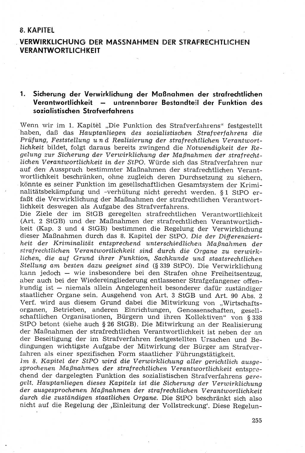 Strafprozeßrecht der DDR (Deutsche Demokratische Republik), Lehrmaterial 1969, Seite 255 (Strafprozeßr. DDR Lehrmat. 1969, S. 255)