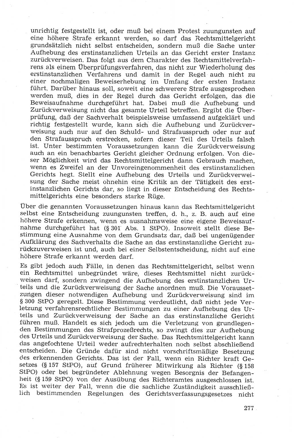 Strafprozeßrecht der DDR (Deutsche Demokratische Republik), Lehrmaterial 1969, Seite 277 (Strafprozeßr. DDR Lehrmat. 1969, S. 277)